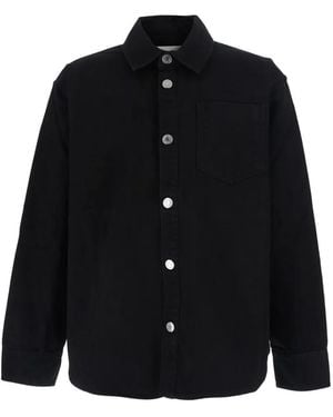 Ami Paris Ami De Coeur Denim Shirt - Black
