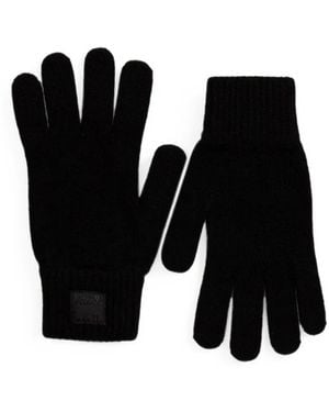 Paul Smith Gants En Cachemire Mélangé - Black