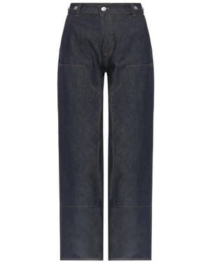 Victoria Beckham Multi-Pocket Straight-Leg Jeans - Blue
