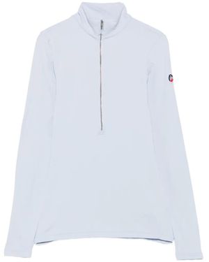 Fusalp Haut Zippé À Manches Longues - Blanc