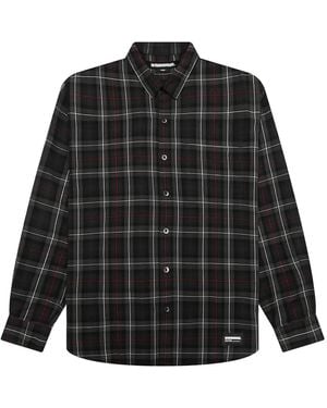Neighborhood Tartan Check Shirt - Black