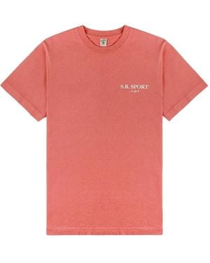 Sporty & Rich Cotton T-Shirt - Pink