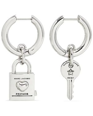 Marc Jacobs Friendship Padlock Creolen - Weiß