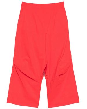 Rundholz Darted Pleated Pants - Red