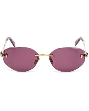 BVLGARI Serpenti Geometric-Frame Sunglasses - Pink
