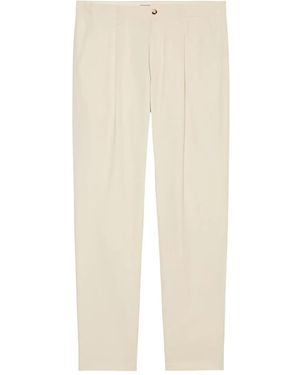 Marc O' Polo Pleat-Detailed Trousers - Natural