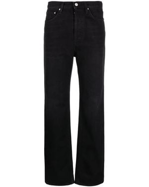 TOTEME Classic Cut Straight-Leg Jeans - Black