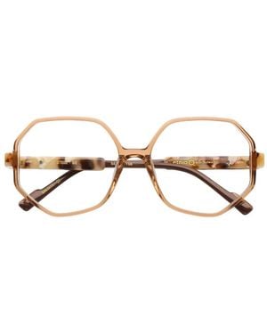 Etnia Barcelona Stele Geometric-Frame Glasses - Natural