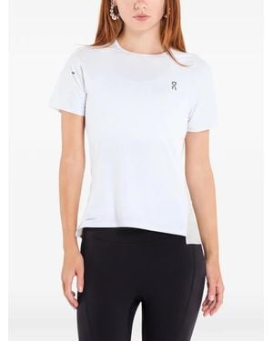 On Shoes T-Shirt À Empiècements En Résille - White