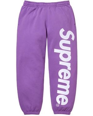 Supreme Jogginghose Mit Logo-Applikation - Lila