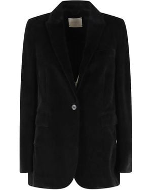 Circolo 1901 Button Blazer - Black