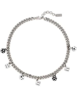 Marc Jacobs X Derrick Adams Collana Con Ciondolo The Dice - Metallizzato