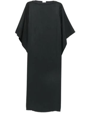 By Malene Birger Cape-Sleeve Maxi Dress - Black