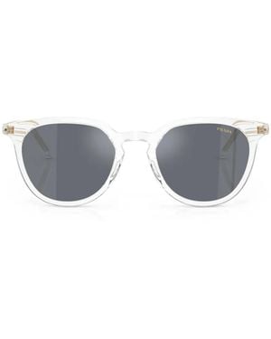 Prada Transparent Phantos-Frame Sunglasses - Gray