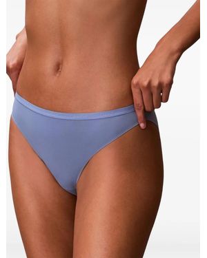 Calvin Klein Logo-Waistband Briefs - Blue