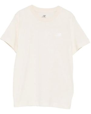 New Balance T-Shirt À Logo Imprimé - White