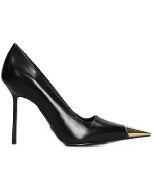 GOLD&ROUGE Lucy-B Metal-Toe Court Shoes - Black