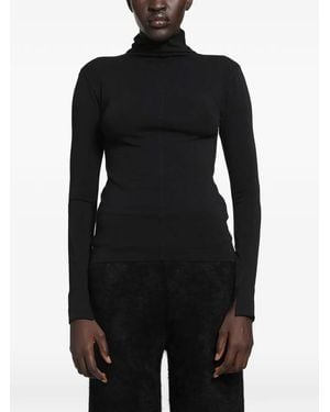 Thom Krom Turtleneck T-Shirt - Black