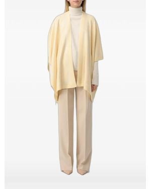 Ralph Lauren Monogram-Print Knit Cape - Natural