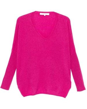 ABSOLUT CASHMERE Camille Kaschmirpullover Mit V-Ausschnitt - Pink
