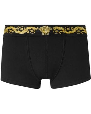 Versace Boxer Medusa Con Vita Elasticizzata - Nero