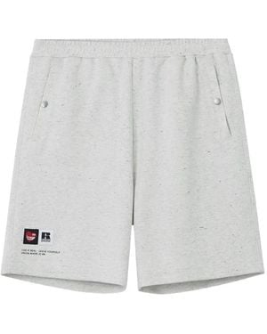 Izzue Logo Patch Shorts - White