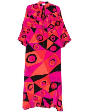 PUCCI Kaftan Mit Occhi-Print - Pink