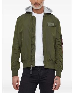 Alpha Industries MA-1 TT Bomberjacke mit Kapuze - Grün