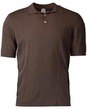 Eleventy Polo De Manga Corta - Marrón