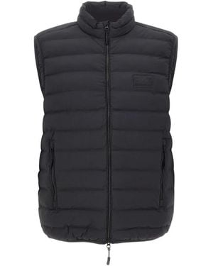 EA7 Quilted Zip Vest - Blue