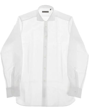 Corneliani Camisa Con Cuello Francés - Blanco