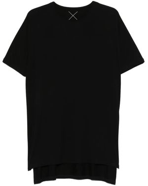 Nomen Nescio Camiseta Con Abertura Lateral - Negro