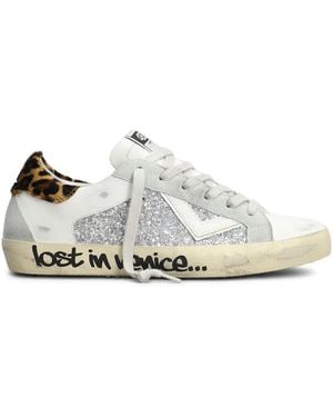 4b12 Leather Trainers - White