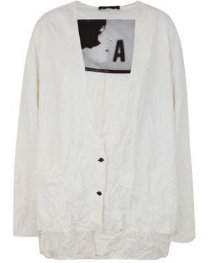 Maria Calderara Geknöpfte Jacke - Weiß