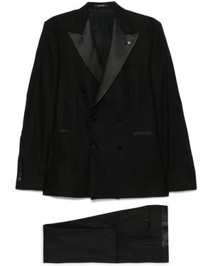 Tagliatore Double-Breasted Suit - Black
