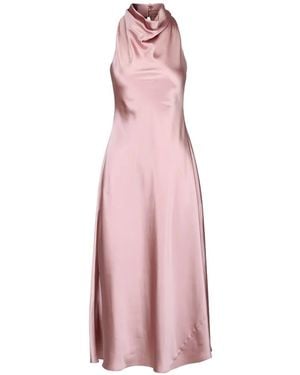 Tanya Taylor Cowl-Neck Dress - Pink