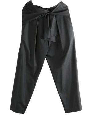 The Row Tie-Waist Pants - Black
