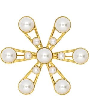 Oscar de la Renta ピンブローチ - メタリック