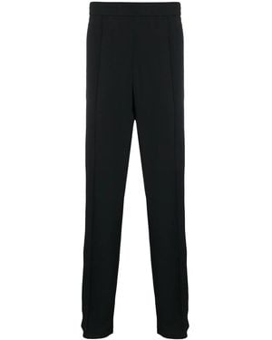 Valentino Garavani Logo-Print Straight Leg Trousers - Black