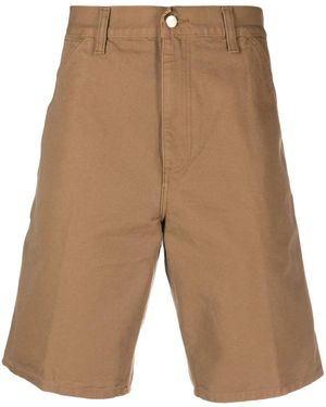 Carhartt Bermuda Shorts With Logo - Brown