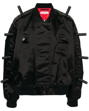 Walter Van Beirendonck Exoskeleton Bomberjacke - Schwarz