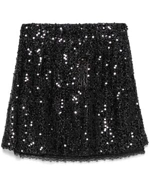 Ermanno Scervino Sequinned Mini Skirt in Natural | Lyst