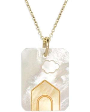 Aliita Cloud House Halskette mit Anhänger - Weiß