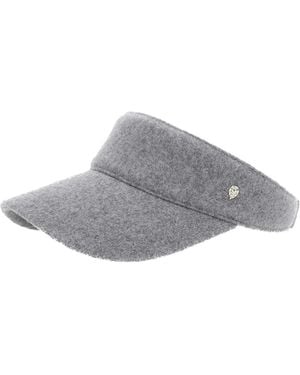 Helen Kaminski Berkley Logo-detail Wool Visor - グレー