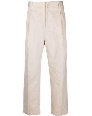 Isabel Marant Tailored-Cut Cropped Trousers - Natural