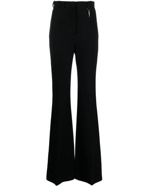 Roberto Cavalli High-Waist Flared Wool Pants - Black