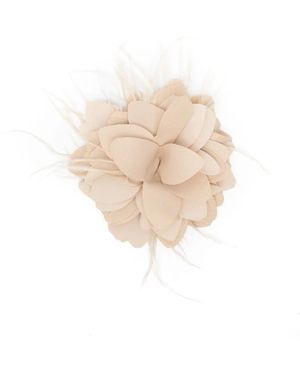 LE_RJTANGE® Broche Con Motivo Floral - Neutro