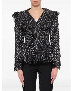 Lanvin Fringe-Trimmed Jacket - Black