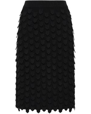 Maliparmi Textured Midi Skirt - Black