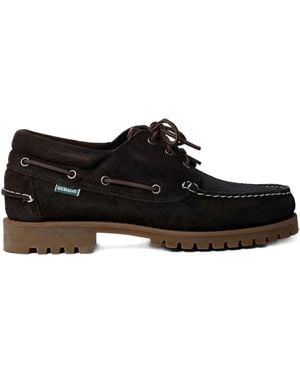 Sebago Acadia Suede Lace Boat Shoes - Black